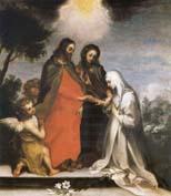 Francesco Vanni The marriage mistico of Holy Catalina of Sienna oil painting picture